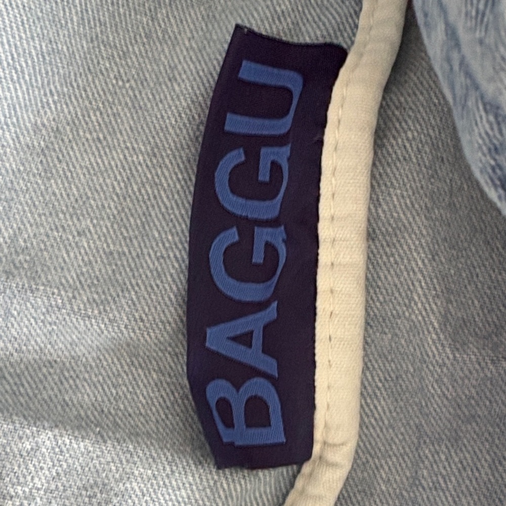 BAGGU Light Blue Denim Duck Tote -NWT - Picture 9 of 10
